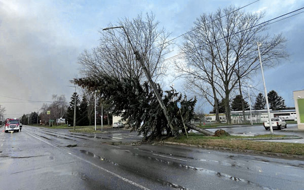 Megállás nélkül dolgoztak a tűzoltók a hétvégén a viharos szél miatt