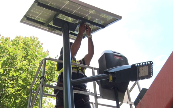 Bővült a világítás a Gunaras felé vezető gyalog- és kerékpárúton