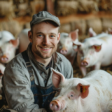 Állatgondozó sertéstelepre